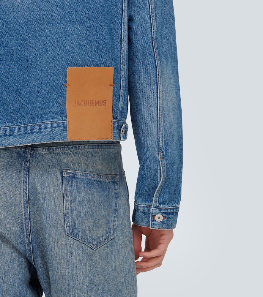 Shop Jacquemus La Veste De-nîmes Denim Jacket In Blue