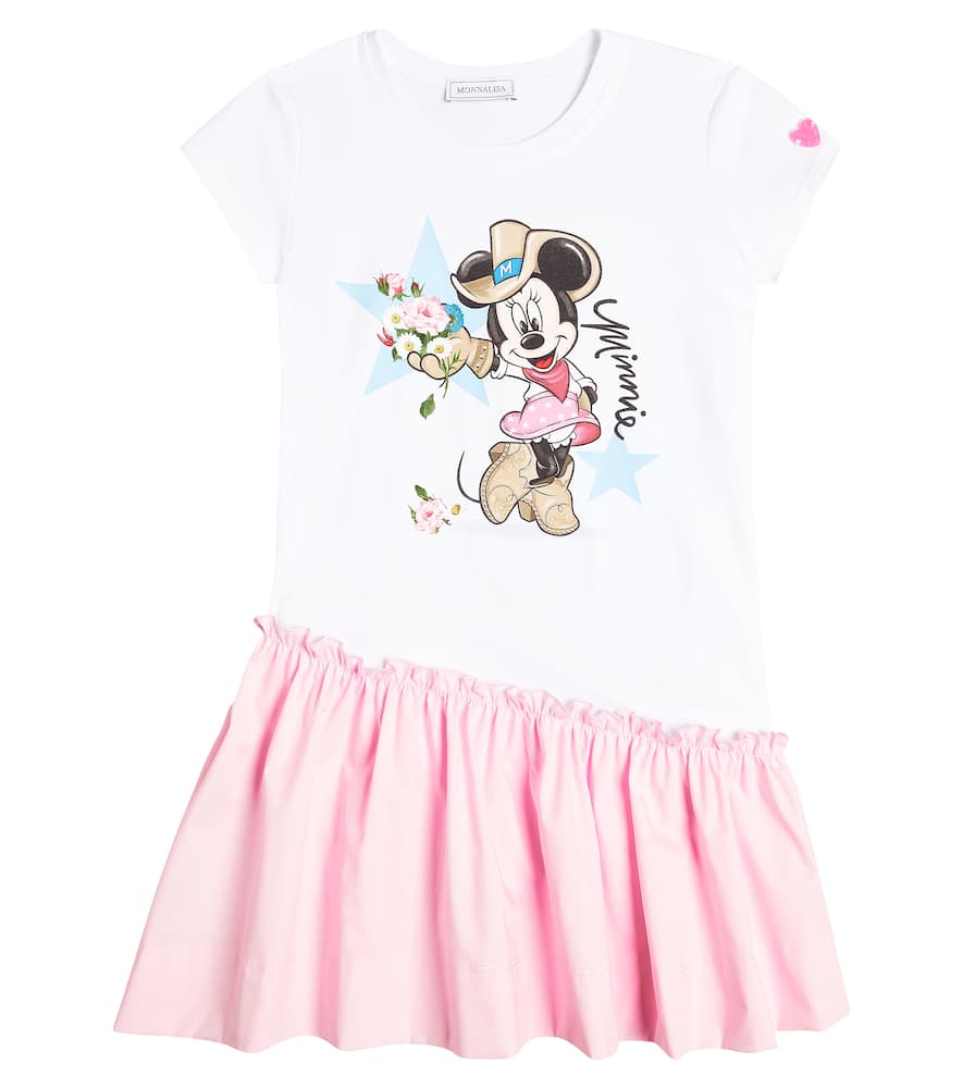 Monnalisa Abito Free Time cotton-blend dress