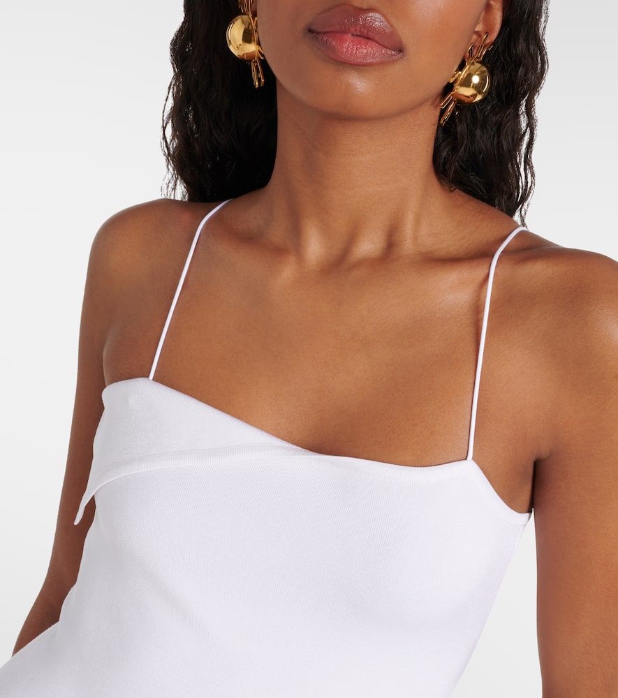 Shop Jacquemus La Robe Aro Gown In White