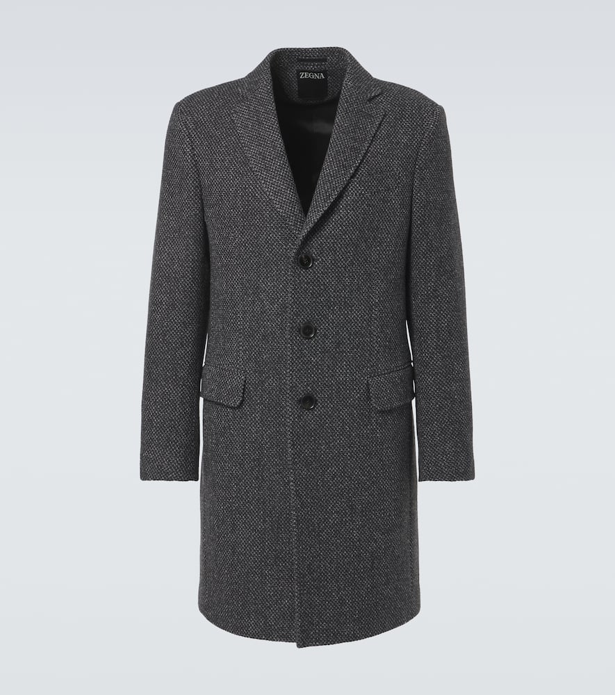 Wool and cashmere coat