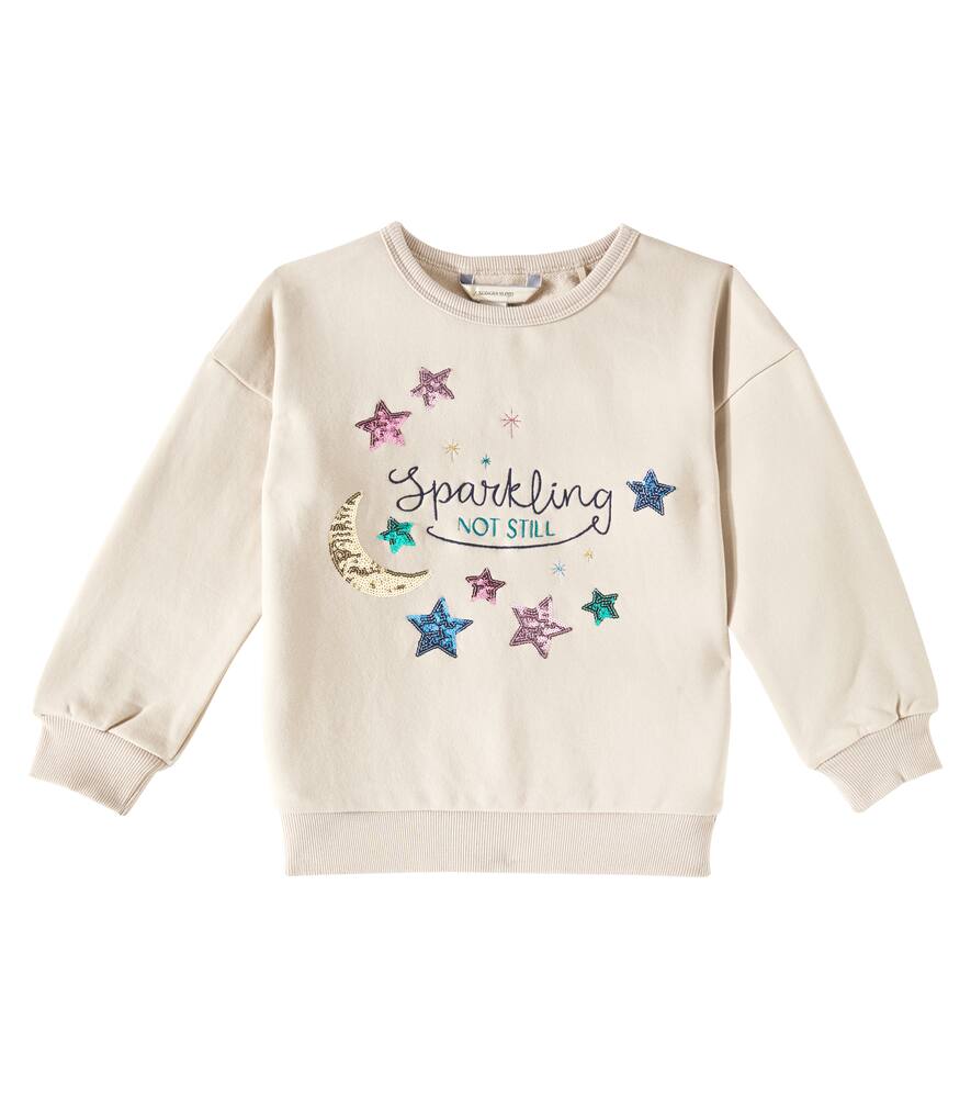 Konges Sløjd Lou sequined cotton-blend fleece sweatshirt