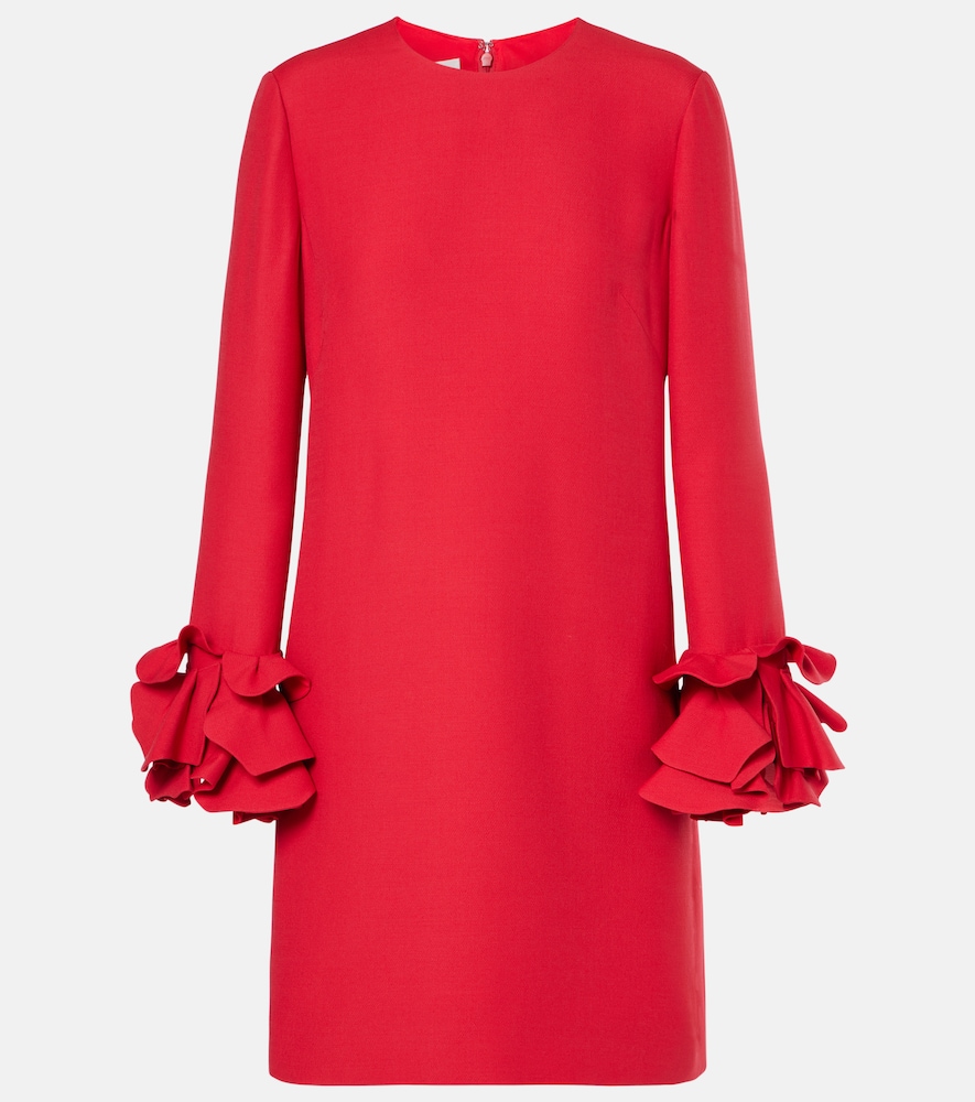 Valentino Women's Red Crepe Couture Ruffled Minidress UK Size 6 - Mytheresa