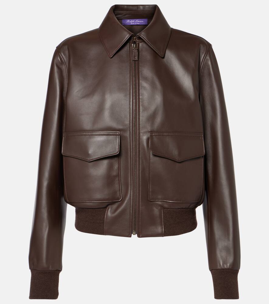 Ralph Lauren Collection Sullivan leather bomber jacket