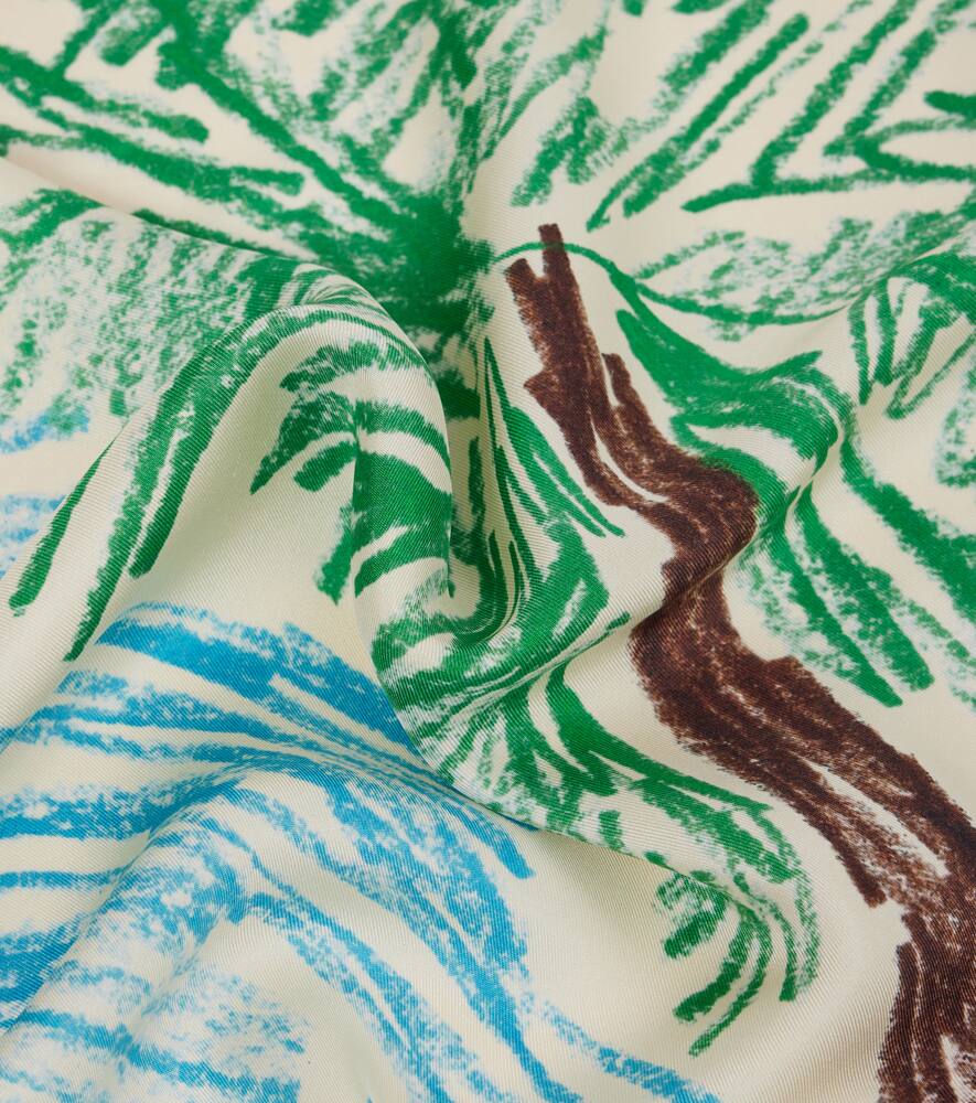 JACQUEMUS PALMIER PRINTED SILK SCARF