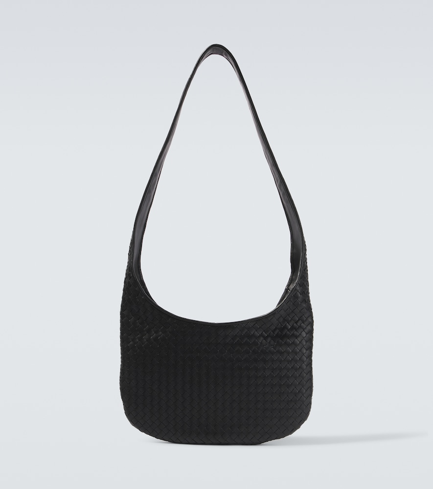 Veneto Intrecciato Leather Messenger Bag