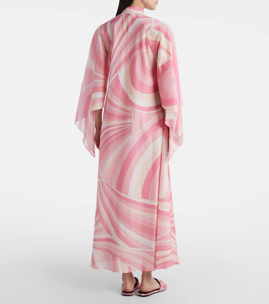 Pucci Abstract Pattern Cotton Kaftan Dress