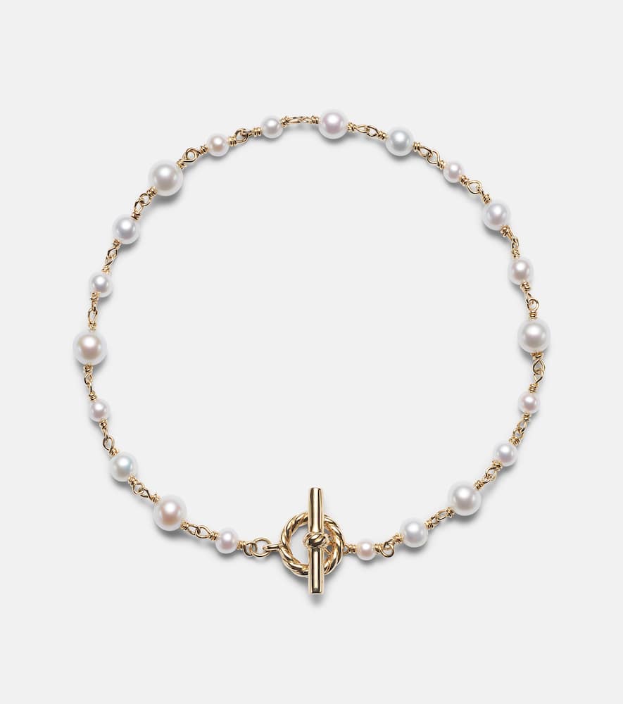 David Yurman Pearl Classics 18kt Gold Bracelet With Pearls In Gold