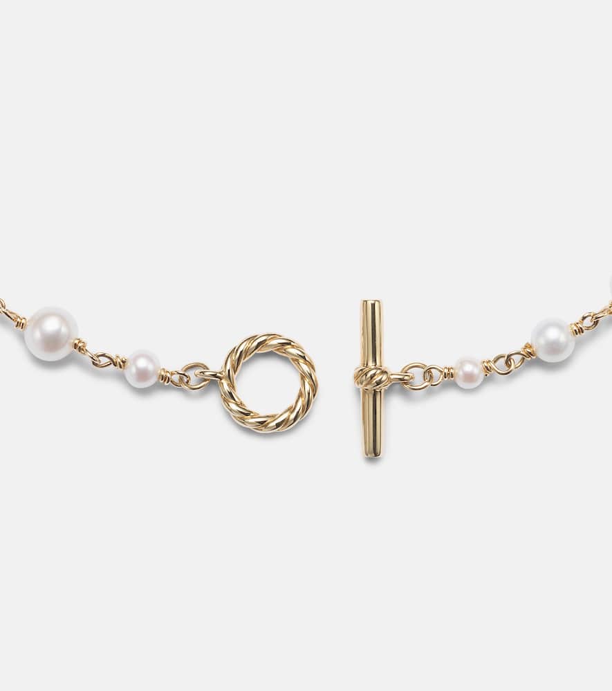 David Yurman Pearl Classics 18kt Gold Bracelet With Pearls In Gold