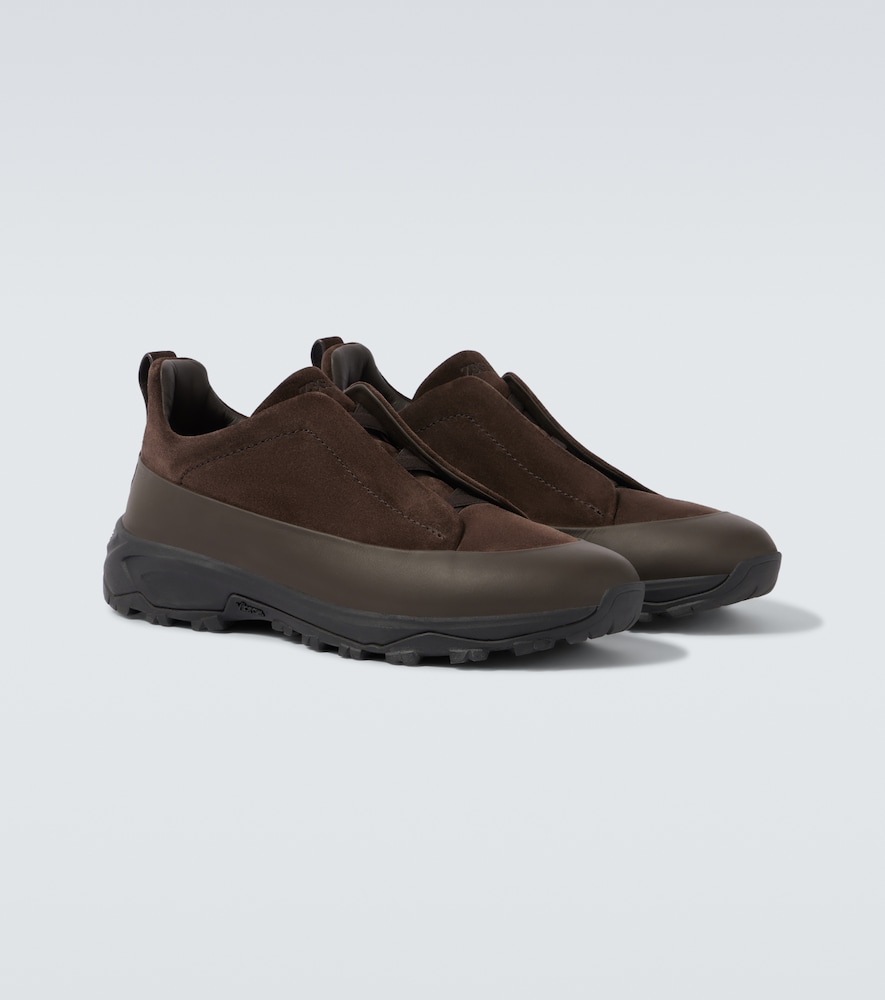  Zegna Zegna Sneakers Triple Stitch Monte Aus Veloursleder 