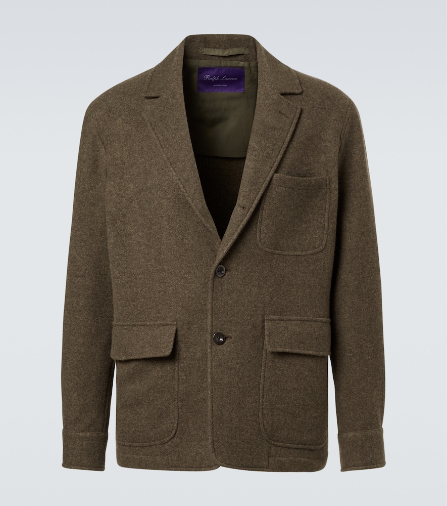Ralph Lauren Purple Label Cappotto in twill di cashmere e lana
