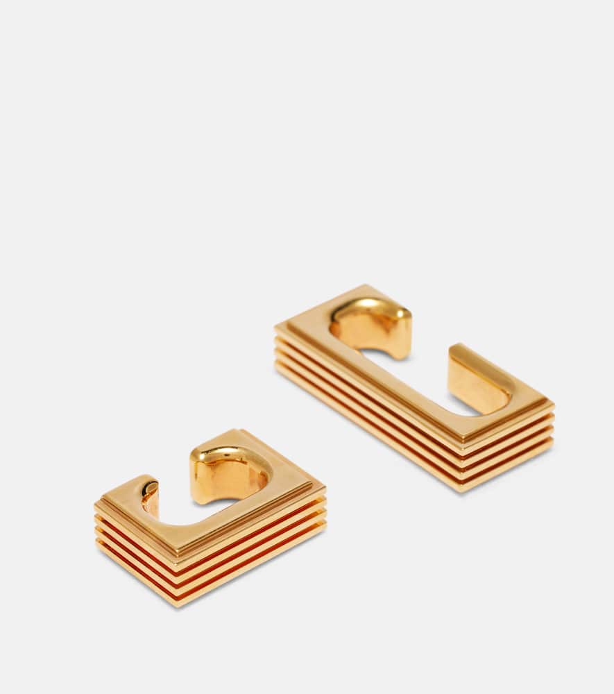 Khaite Empire 18kt Gold-plated Ear Cuffs In Gold