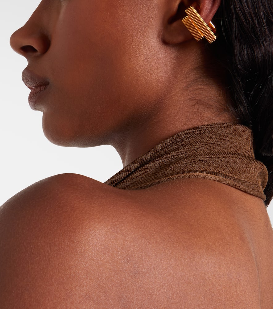 Khaite Empire 18kt Gold-plated Ear Cuffs In Gold