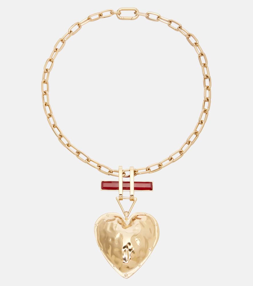 La Doublej Beating Pendant Necklace In Gold