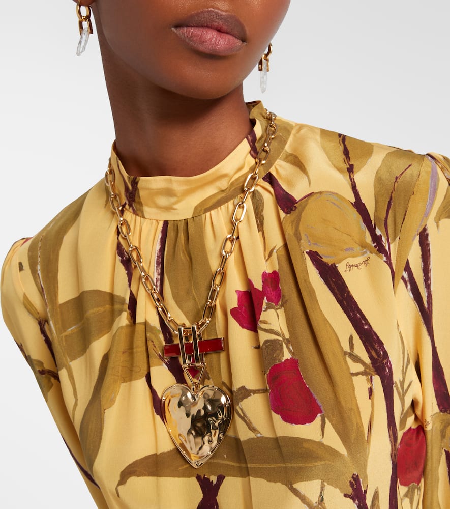 La Doublej Beating Pendant Necklace In Gold