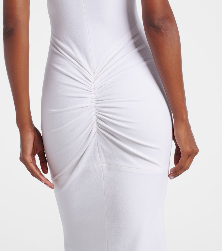 Jacquemus Alba Crêpe Jersey Maxi Dress In White