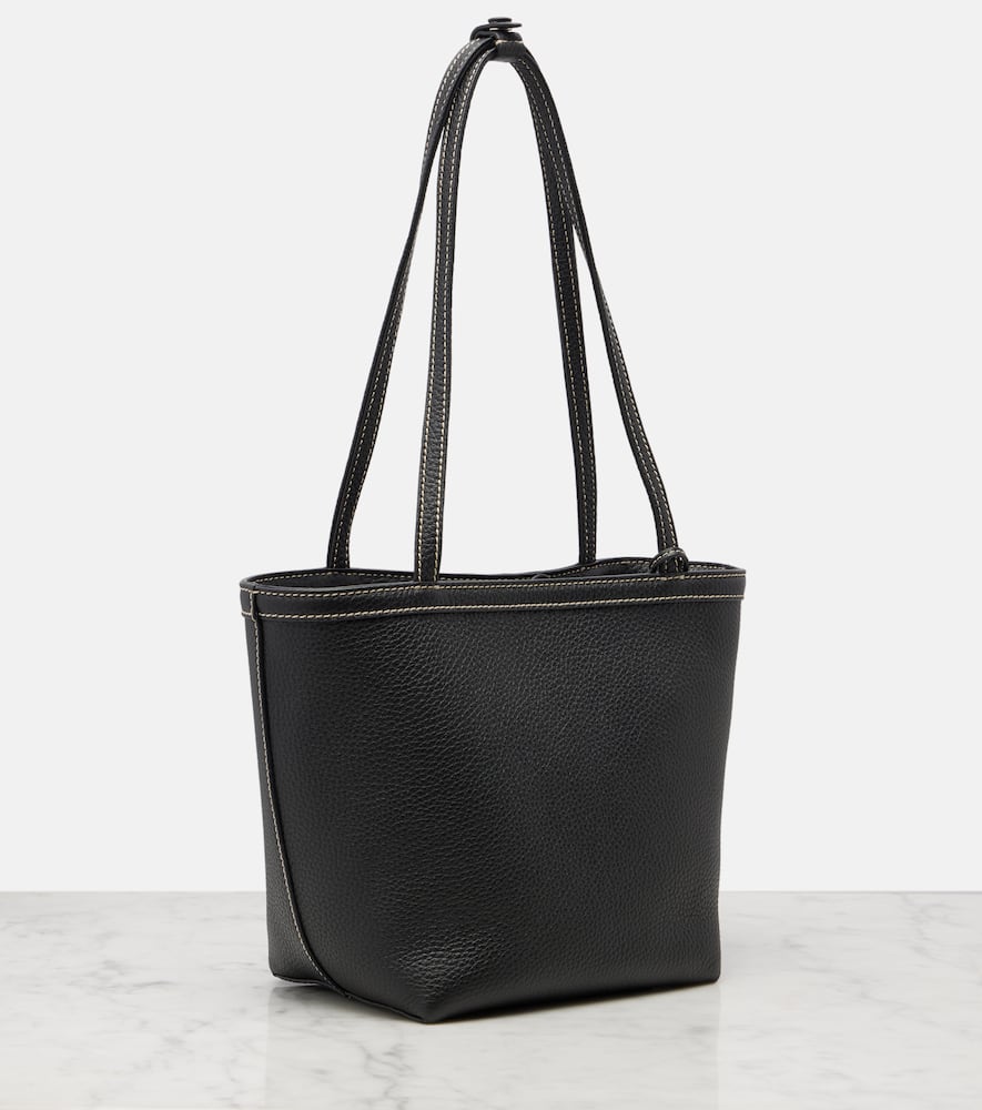 The Row Tote Bag Park Medium Aus Leder In Black