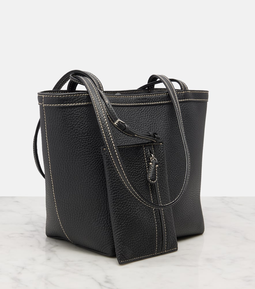 The Row Tote Bag Park Medium Aus Leder In Black