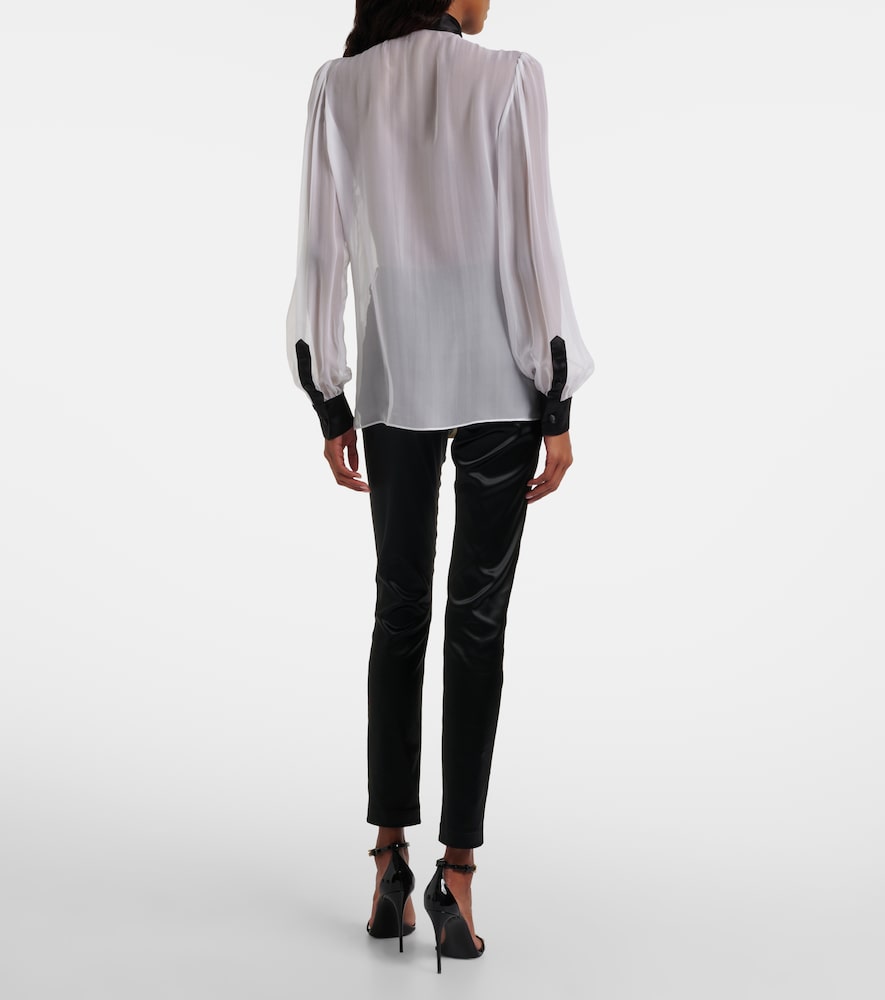  Dolce&gabbana Dolce&gabbana Sheer Silk Blouse 