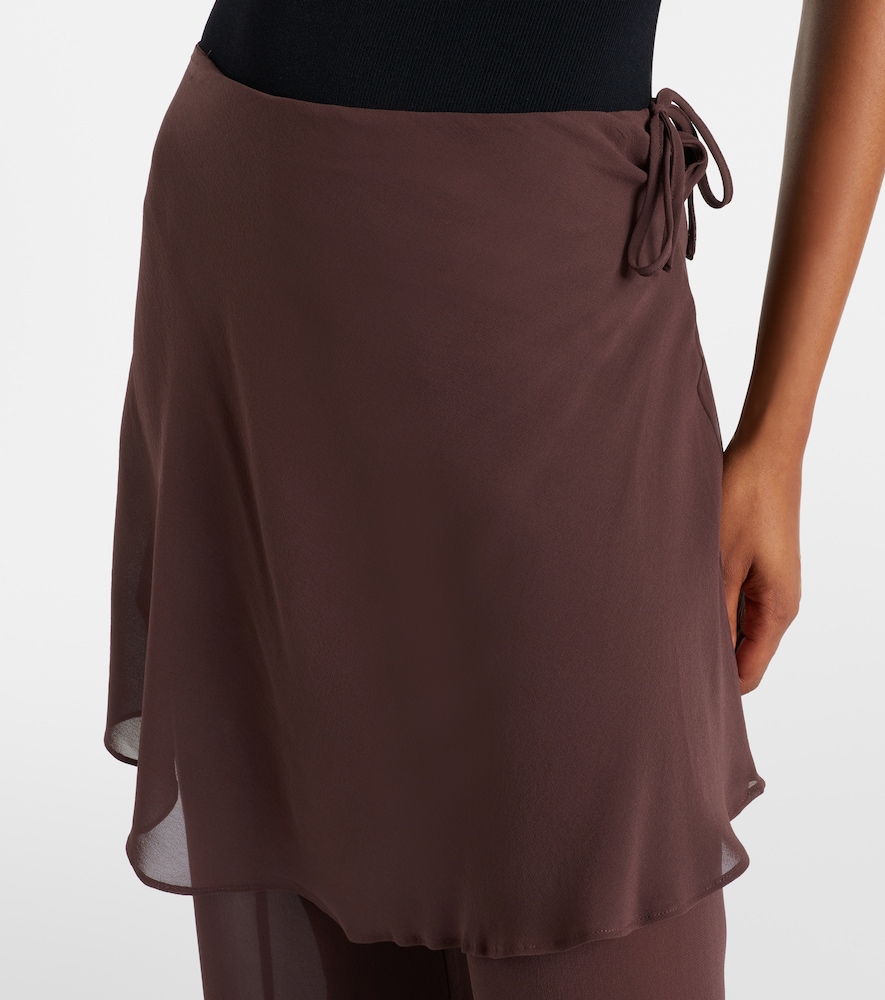  Christopher Esber Christopher Esber Sheer Silk Wide-leg Pants 