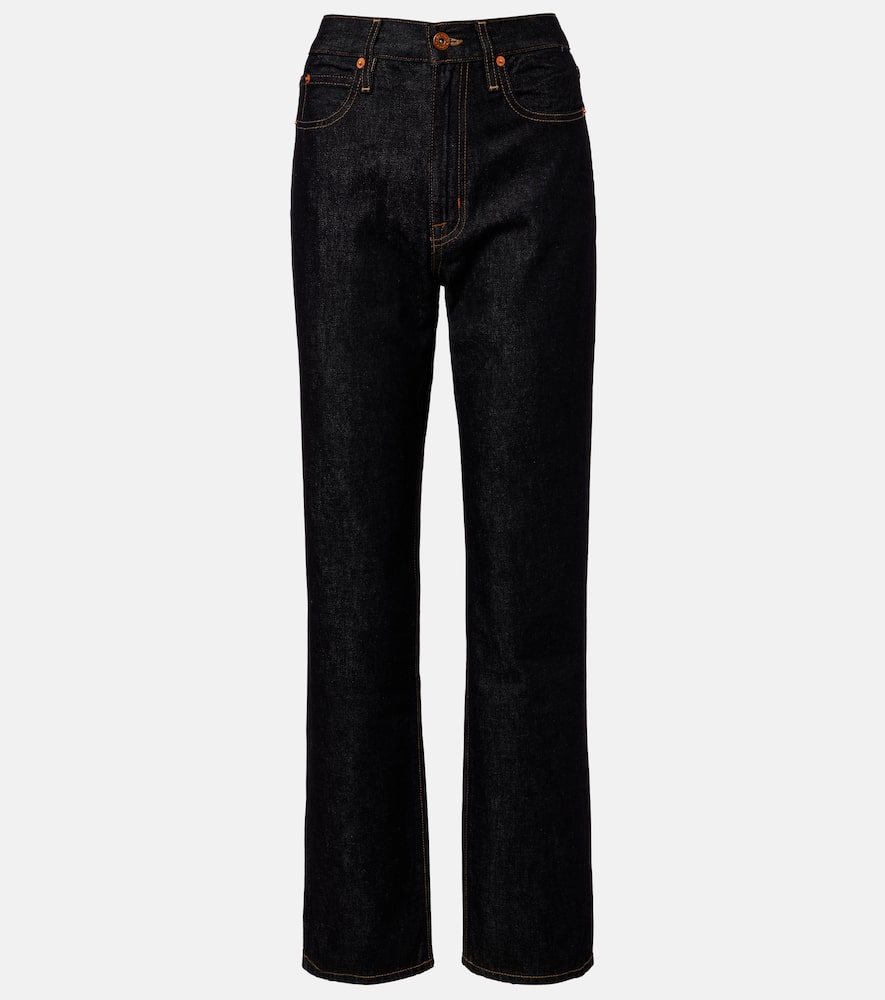 Slvrlake London High-rise Straight Jeans In Black
