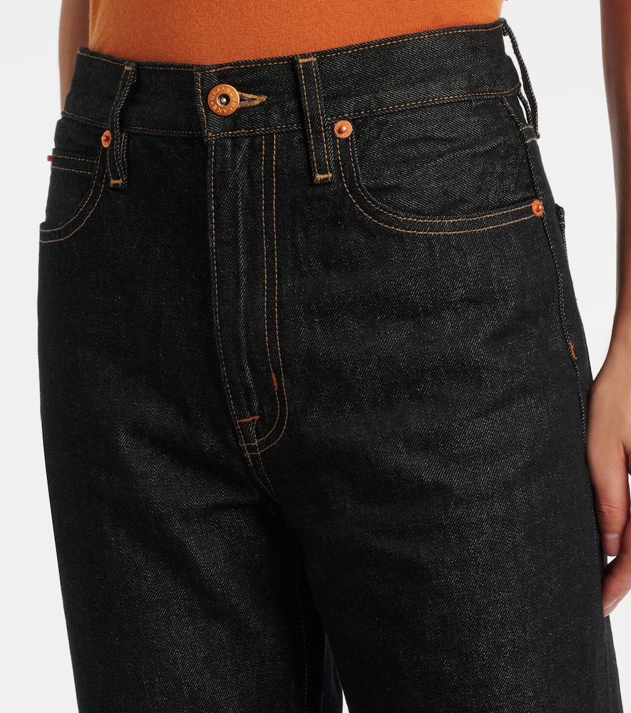 Slvrlake London High-rise Straight Jeans In Black