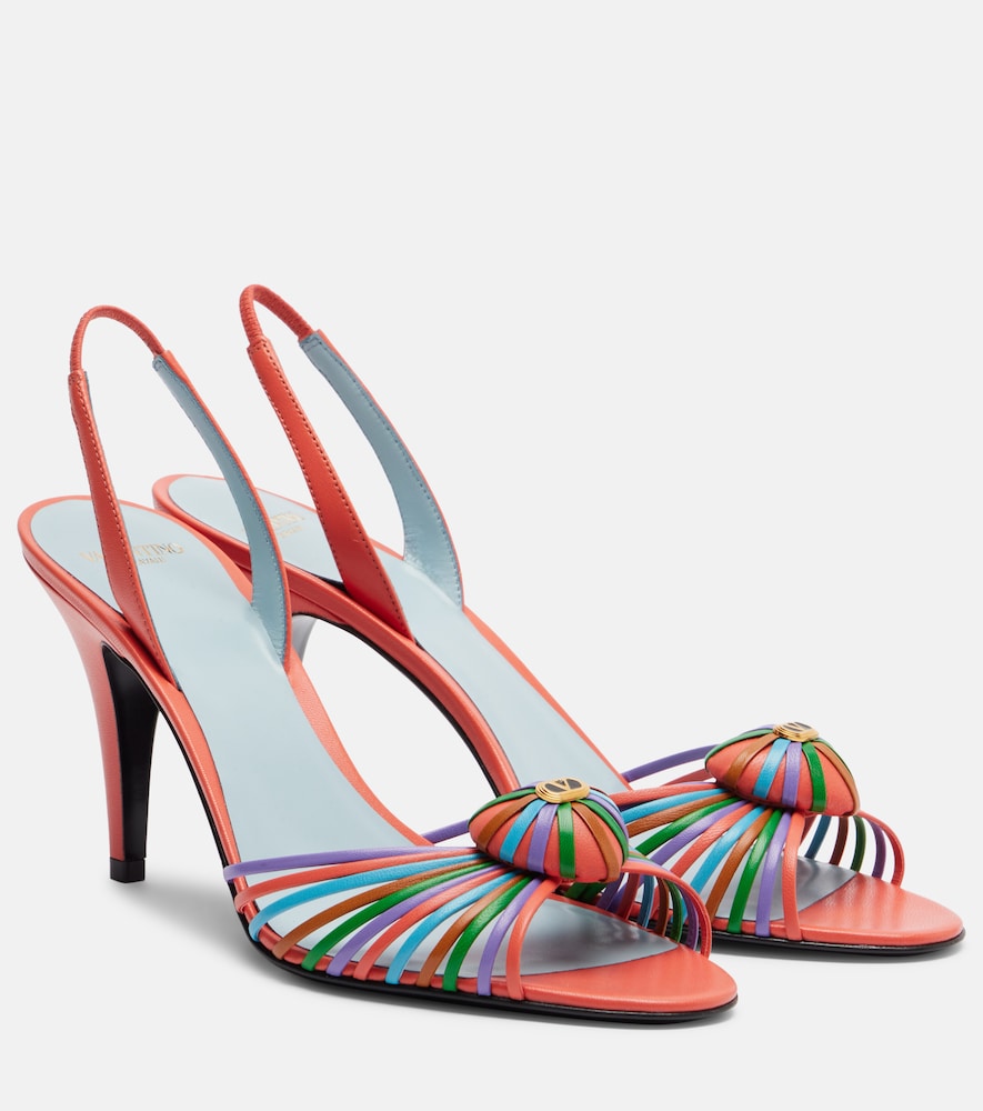 Valentino Garavani Royal 85 leather slingback sandals