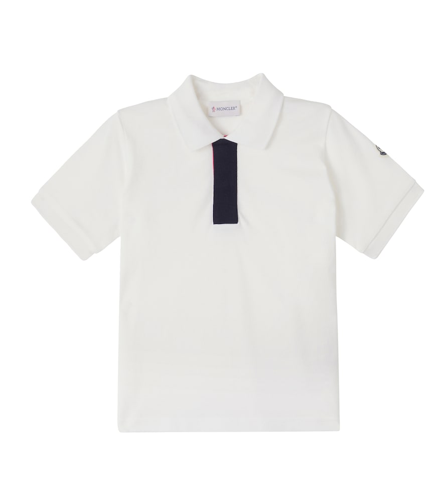 Moncler Enfant White Cotton Pique Polo Shirt Y Size 6 - Mytheresa