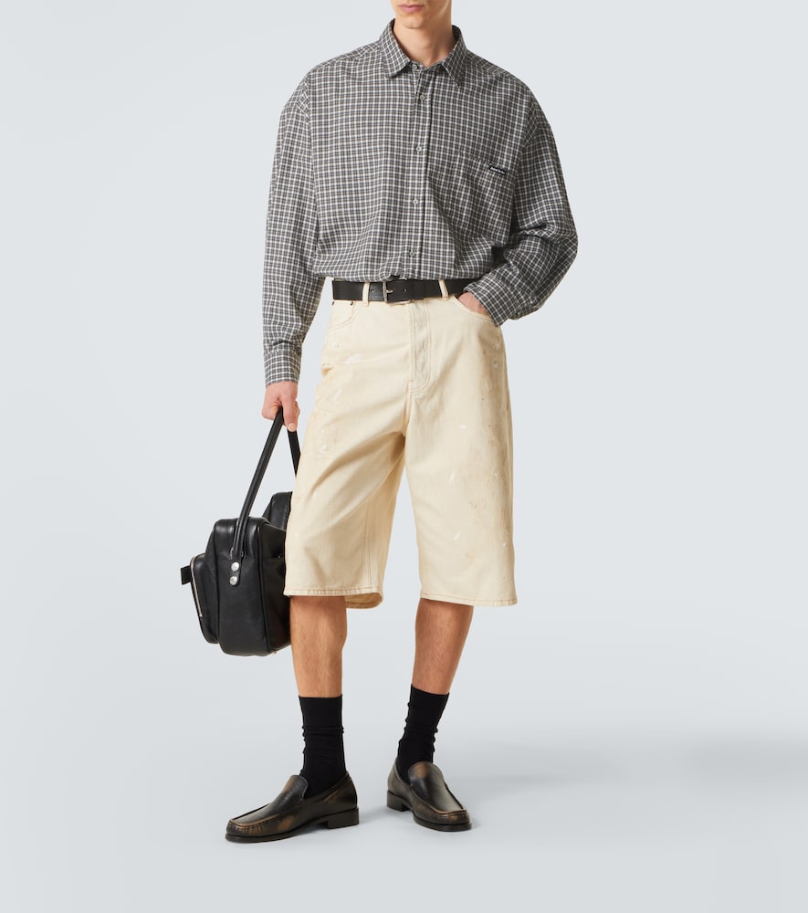  Acne Studios Acne Studios Distressed Denim Bermuda Shorts 