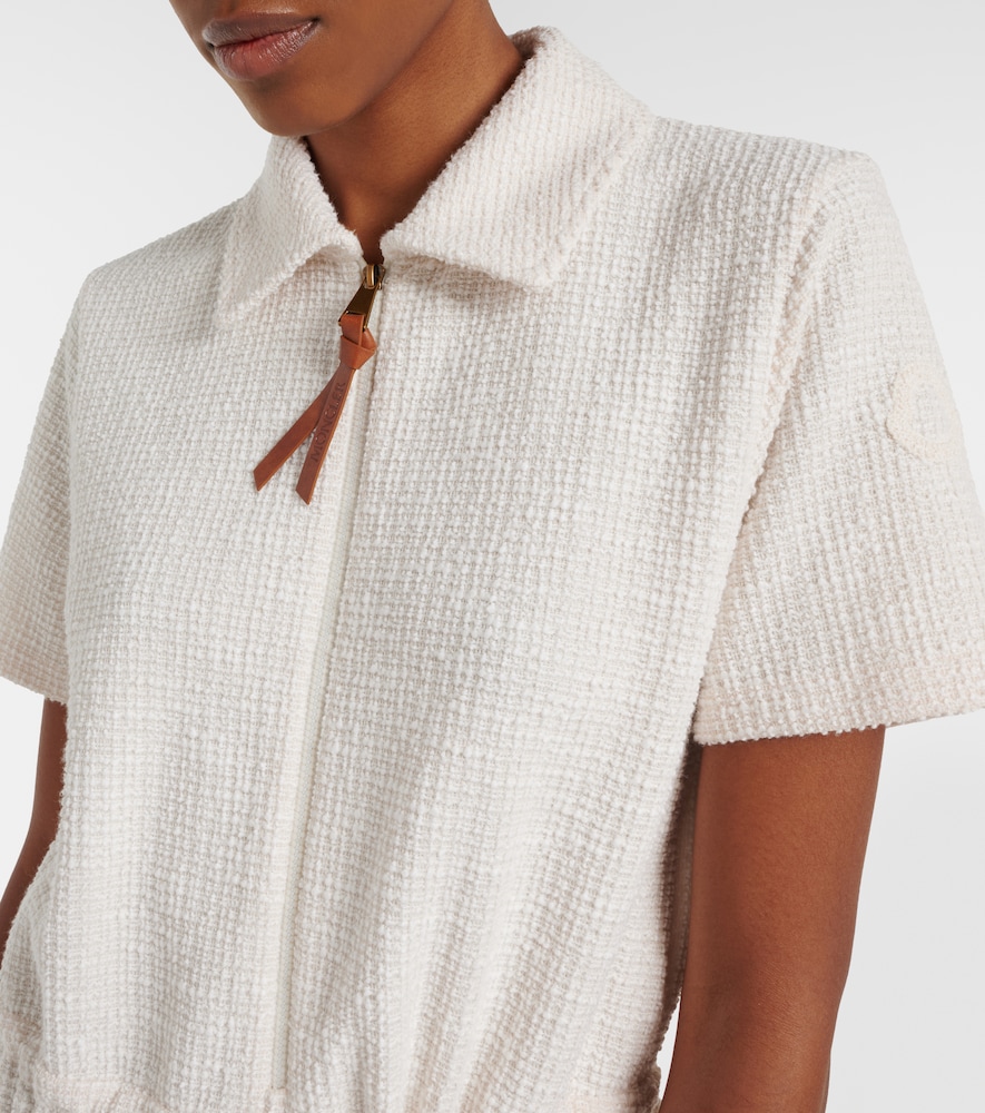  Moncler Moncler Waffle-knit Minidress 