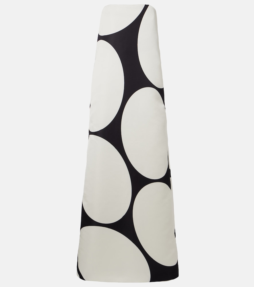Dries Van Noten Polka dots satin gown