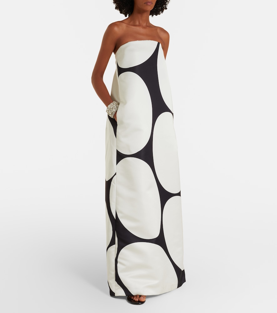 Dries Van Noten Dries Van Noten Polka Dots Satin Gown 