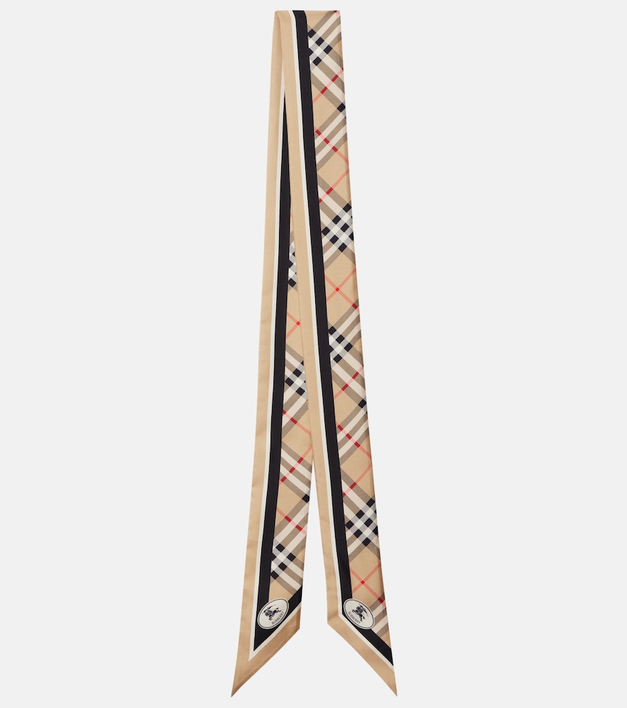 Burberry Check silk scarf