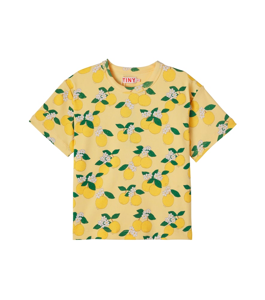 Tinycottons Kids' Oranges Cotton-blend Jersey T-shirt In Red