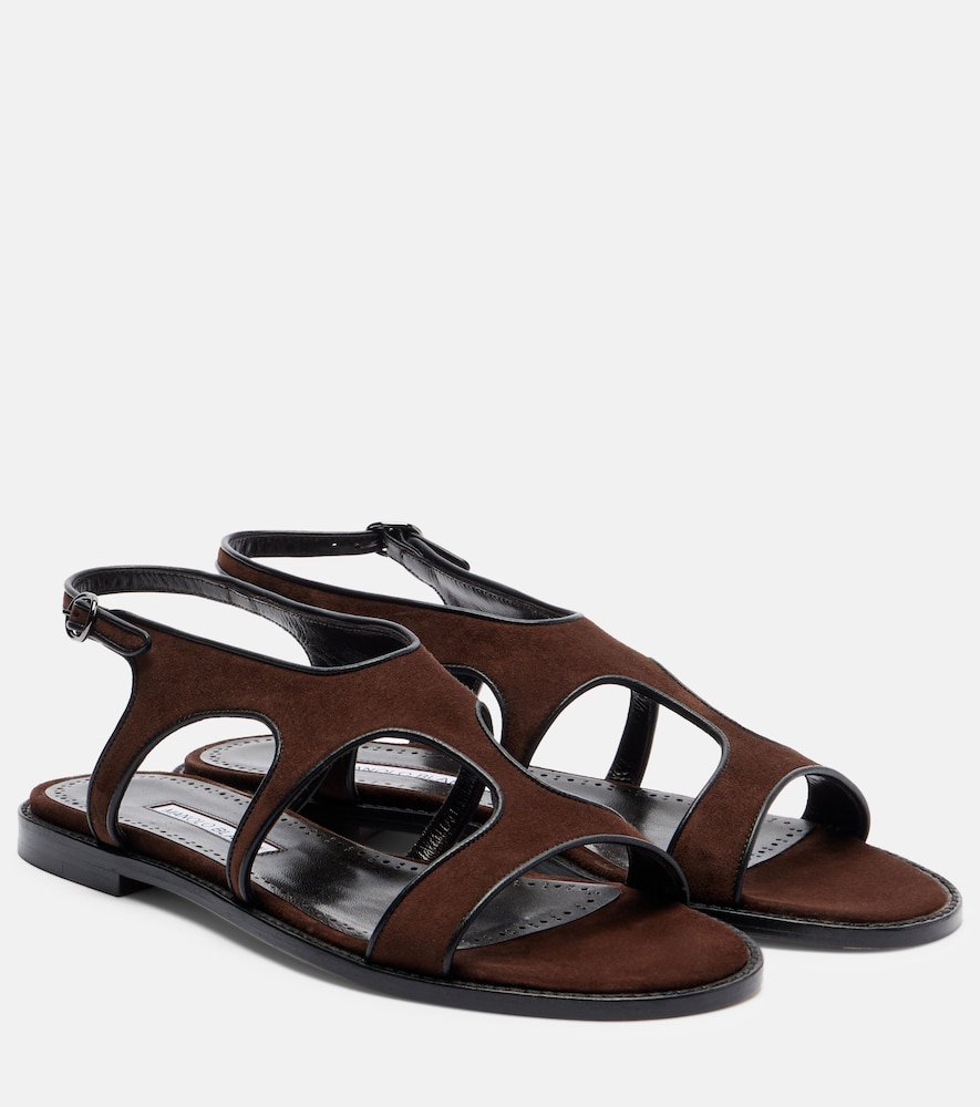 Manolo Blahnik Rufina suede sandals