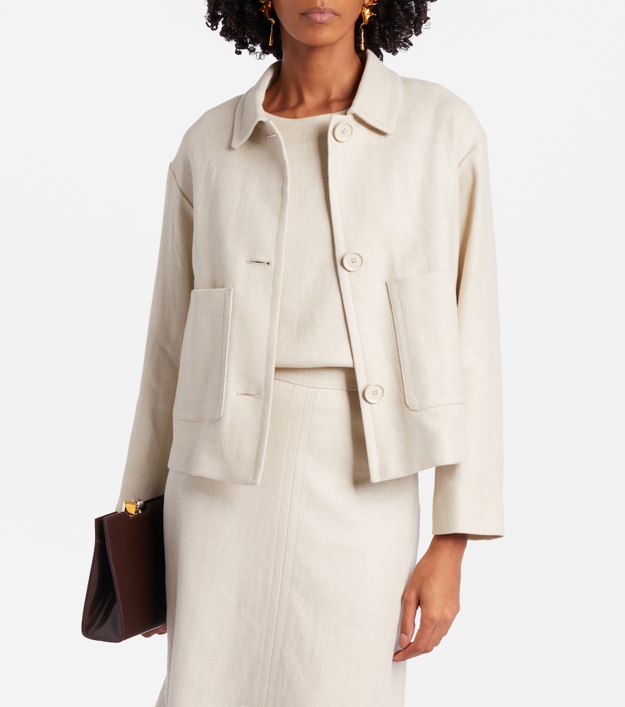 'S Max Mara Dattero linen and cotton jacket