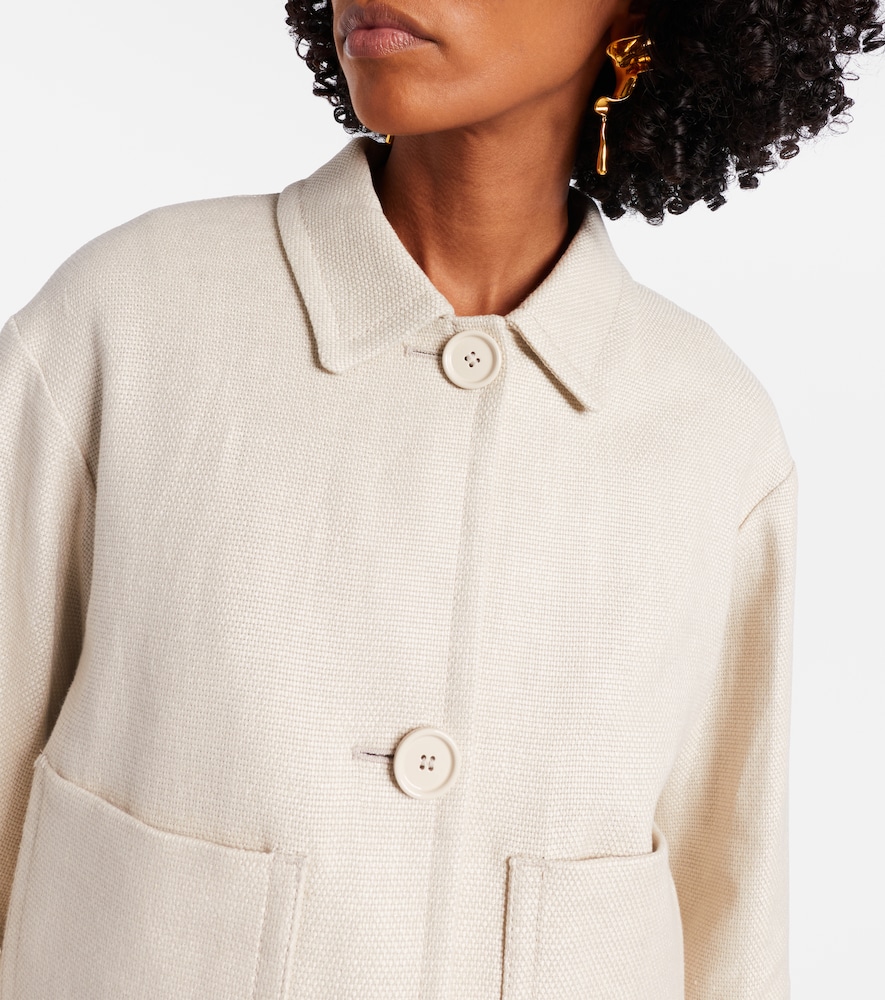  's Max Mara 's Max Mara Jacke Dattero Aus Einem Leinengemisch 