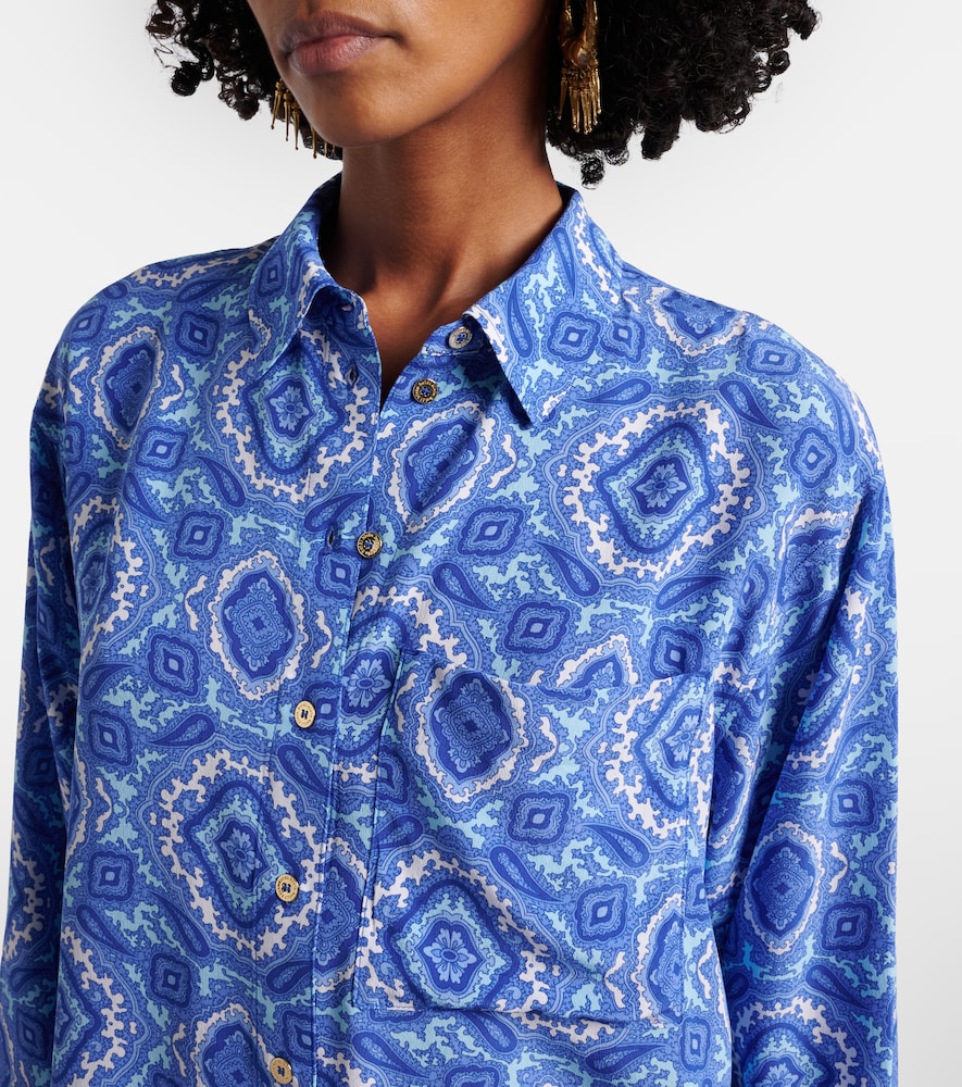  Heidi Klein Heidi Klein Mykonos Printed Silk Shirt 