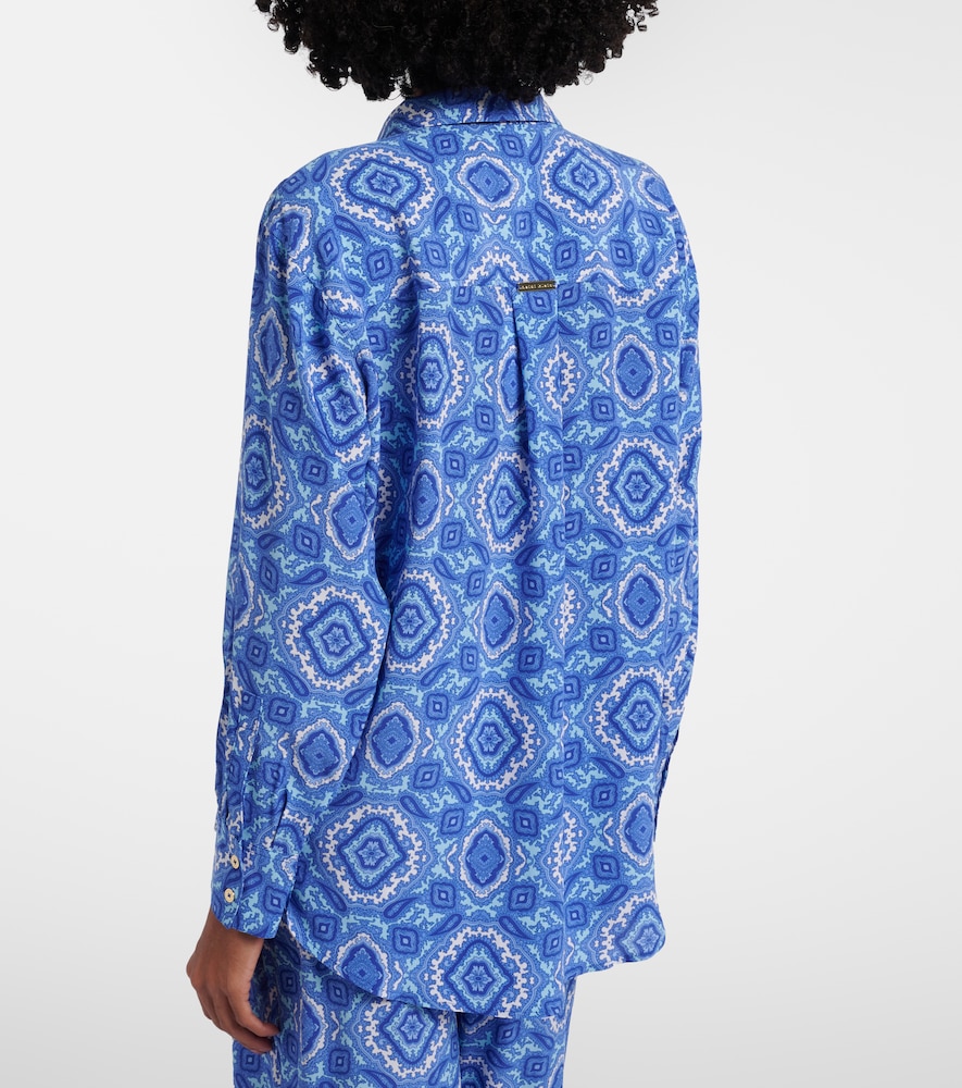  Heidi Klein Heidi Klein Mykonos Printed Silk Shirt 