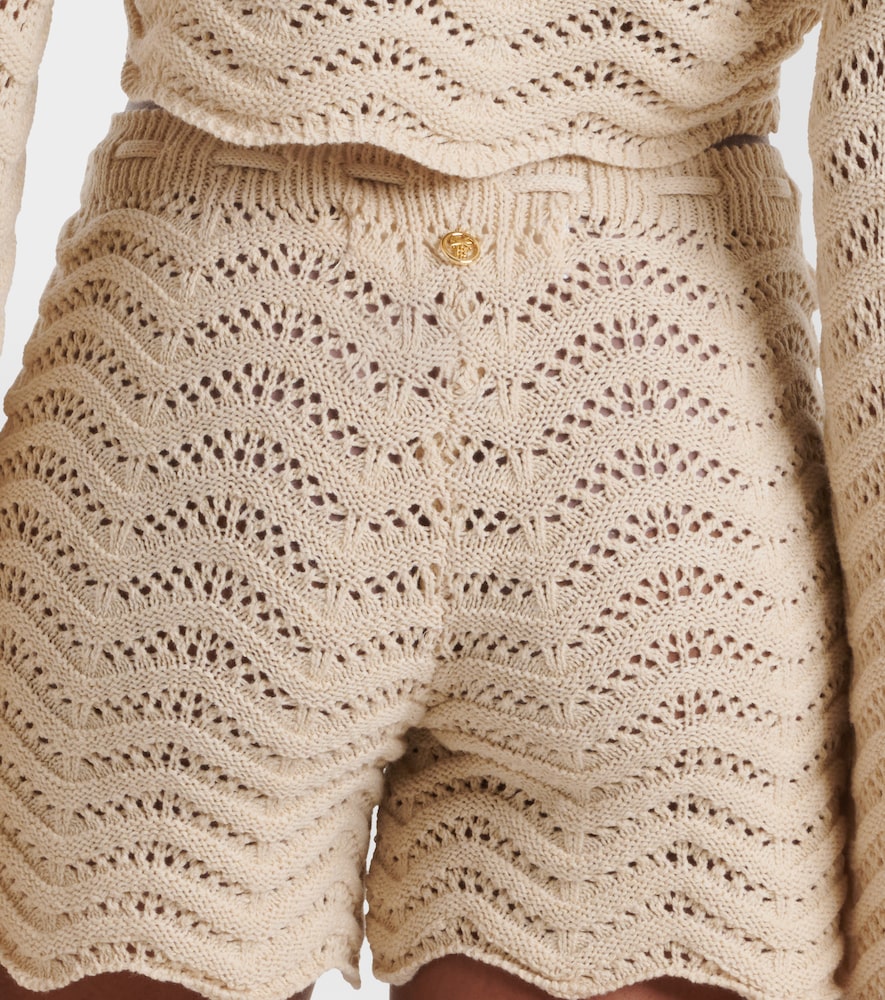 Bananhot Bananhot Kim Crochet Cotton-blend Shorts 