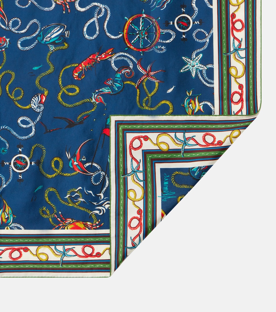  Alemais Alã©mais Printed Silk Twill Scarf 