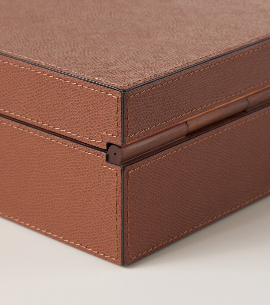  Giobagnara Giobagnara Santiago Leather And Wooden Cigar Box 