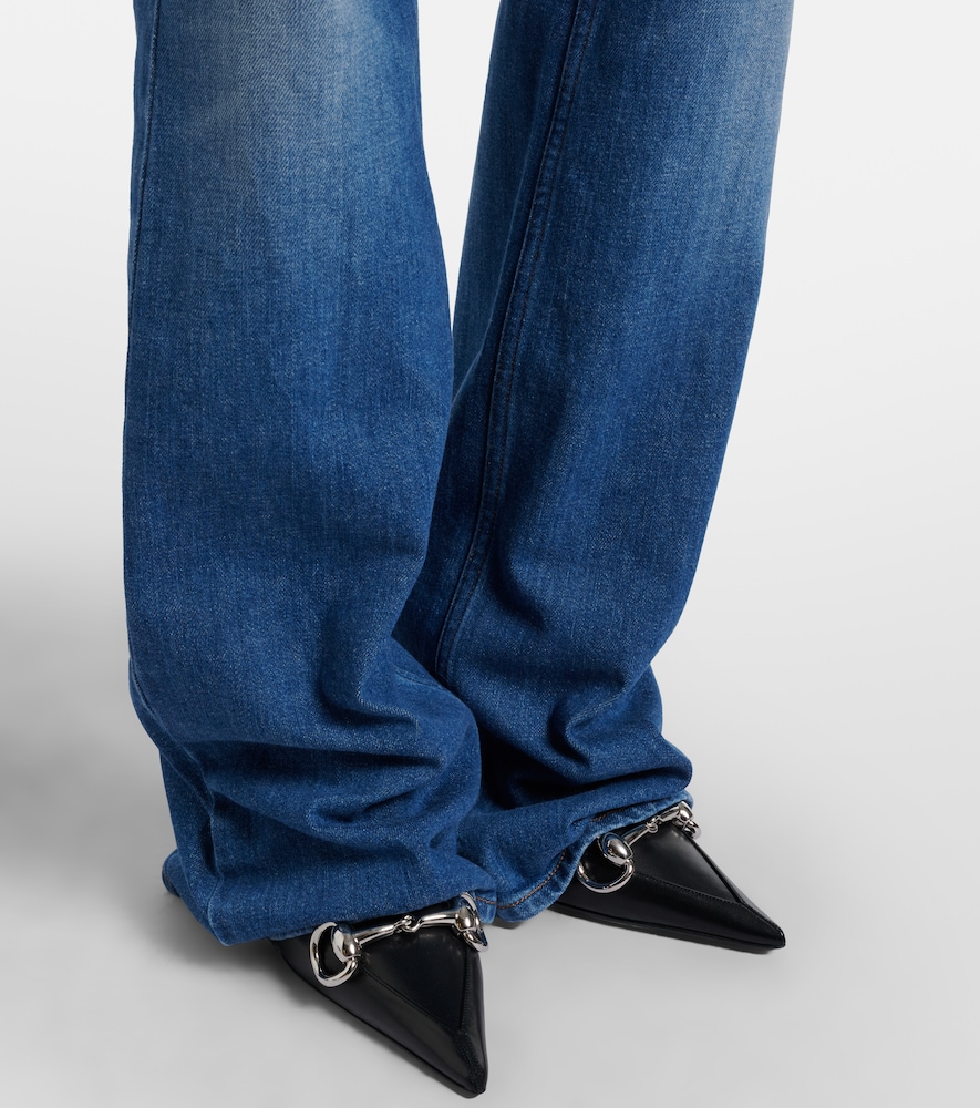 Horsebit Flared Jeans