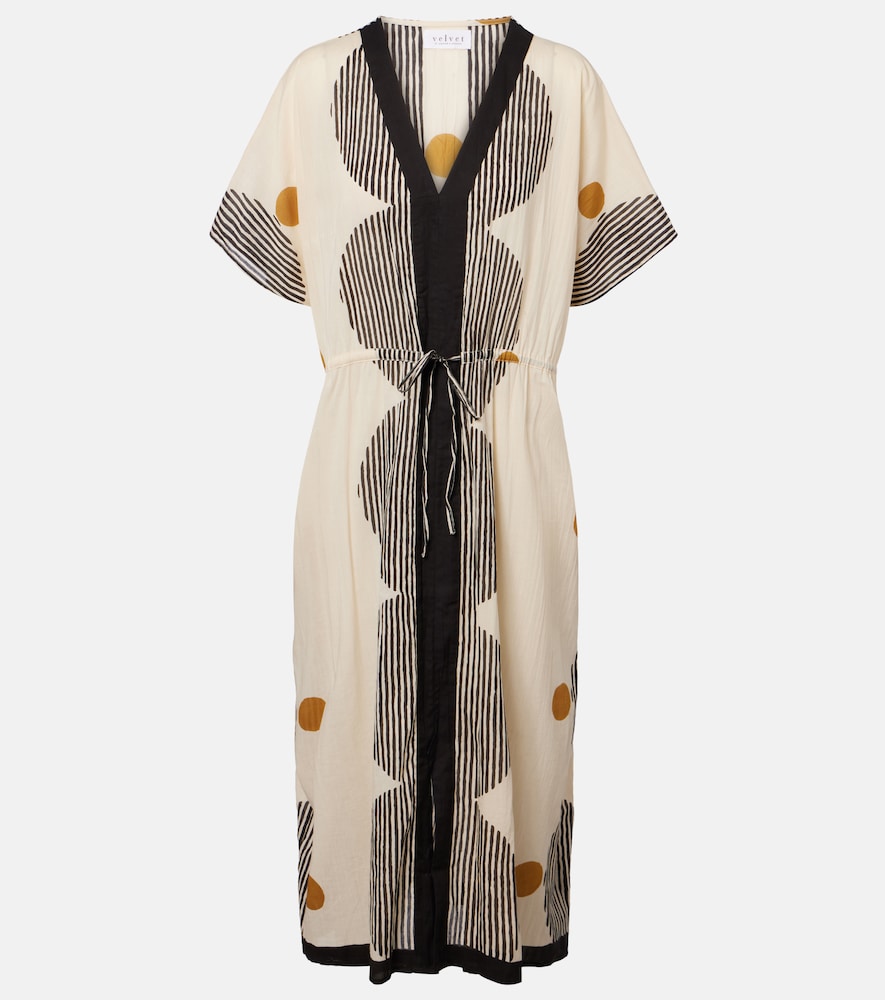 Velvet Amira printed cotton kaftan | Thumbnail 7