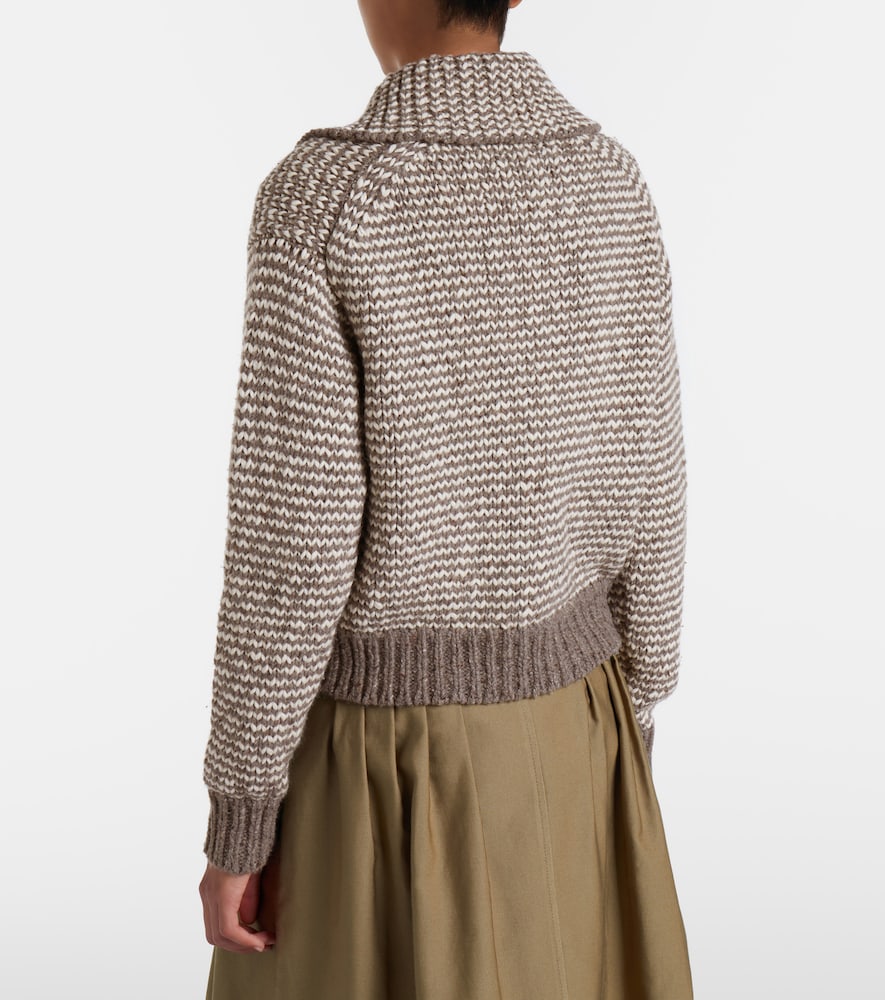 Polo Ralph Lauren Striped Cotton And Wool-Blend Polo Sweater