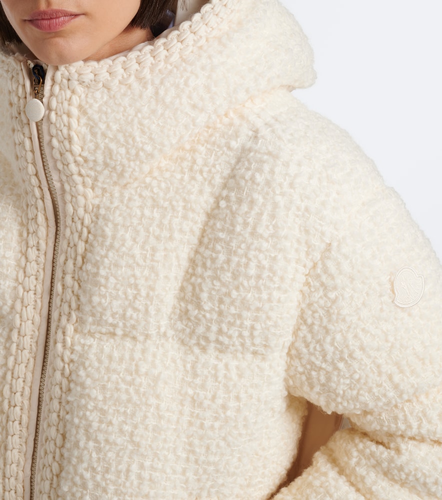 Cristallin Wool-Blend Bouclé Down Jacket