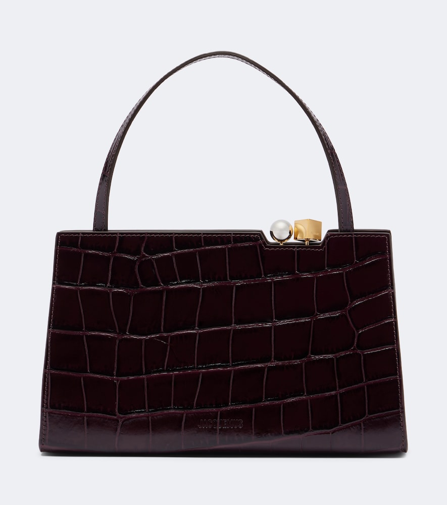 Schultertasche Salon aus Leder