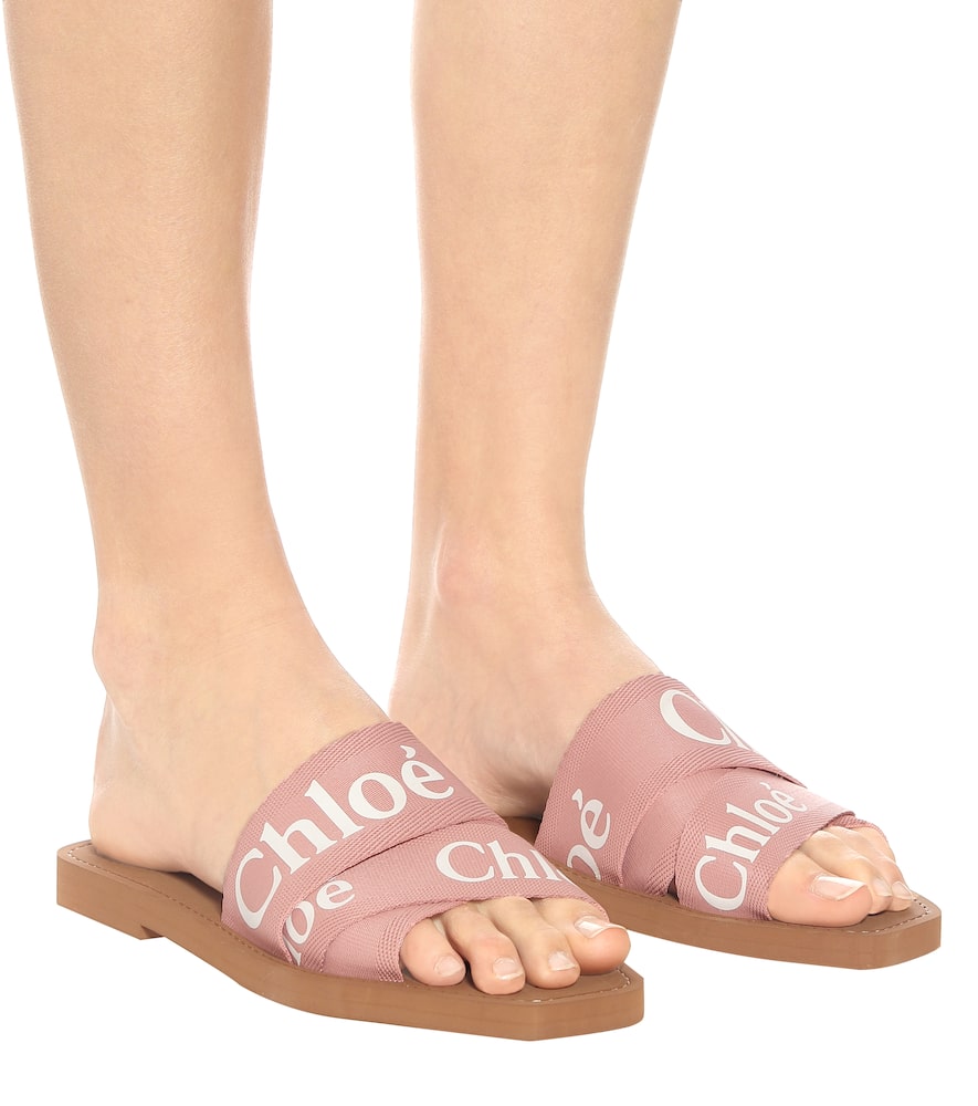 CHLOÉ Woody logo slides,P00432795