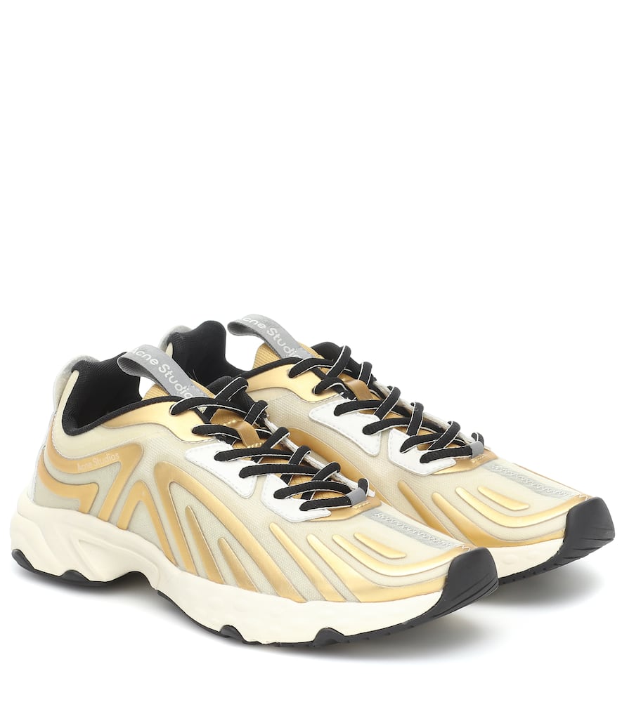 ACNE STUDIOS TRAIL METALLIC SNEAKERS,P00488455