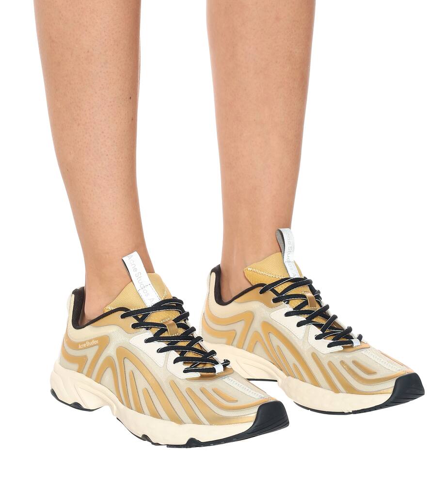 ACNE STUDIOS TRAIL METALLIC SNEAKERS,P00488455