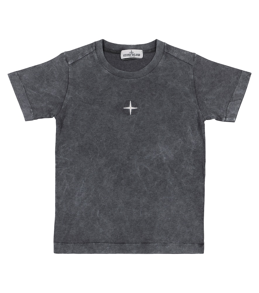Click to view more detailed imagery on our partner's website Stone Island Junior Grey Kid T-shirt With Stone Island Compass Rose Logo